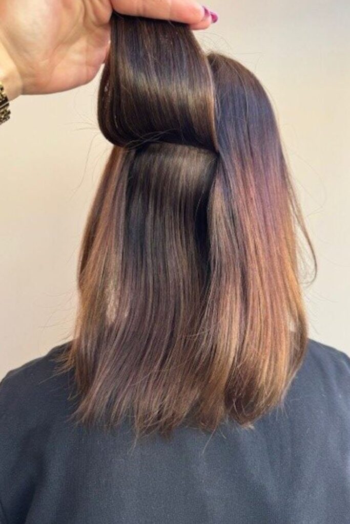 hairextensions laten zetten after