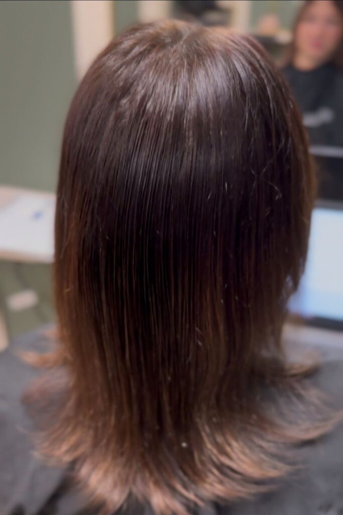 hairextensions laten zetten before